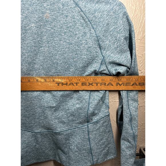 Lululemon Always Alert Half Zip Heathered Petrol Blue Jacket Womens Size 6 - Picture 5 of 6